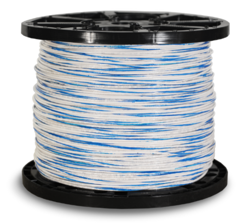 14 Gauge White/Blue MTW Wire | Precutwire.com